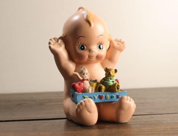 Amazon | キューピー人形 貯金箱 陶器製 TOY BOX トイボックス 熊 置物